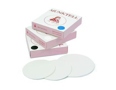 Фильтры беззольный, круглые, тип 00R, d 150 мм, 90 г/м², 11 с/10 мл, >10 мкм, 100 шт