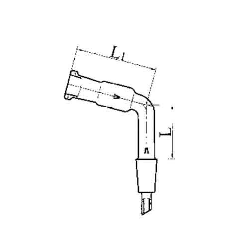 Изгиб под углом 105º, И<105º КМ-19/26-14/23, ГОСТ 25336-82, Россия