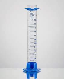 Цилиндр мерный, класс А, 25,0 мл, ц.д. 0,2 мл, БС, градуировка, шестиугольное основание, защитное кольцо, 2 шт./уп., Glasscolab, Индия