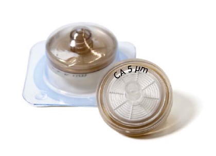 Фильтрующая насадка, d пор 0,2 мкм, d мембраны 25 мм, ацетат целлюлозы, стерильные, ABLUO, 50 шт.