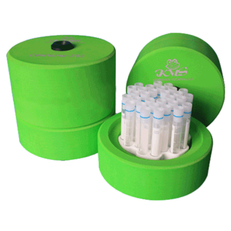 Штатив для замораживания криопробирок 4-5 мл, 30 мест, скорость замораживания 1 °C/мин, зеленый, CellHome-305, Kemesser