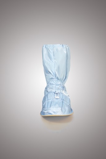 Бахилы для чистых помещений, укороченные, на твердой подошве из износостойкого листового материала, без молнии Фото 2