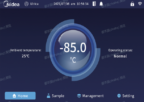 Диспей морозильника до -86 °С, 718 л, Dual Guard, сенсорный экран, MD-86L708BS, Midea