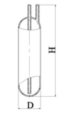 Ловушка, высота 150 мм, d 36 мм стекло