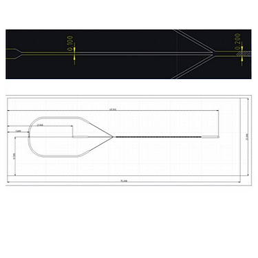 Чип Microfluidic Mixer MIX-3 Chip для синтеза наночастиц, стекло, Suzhou Precigenome
