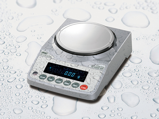 Весы прецизионные,  3200 г/0,01 г, внутренняя калибровка, IP 65, DX-3000WP, A&D