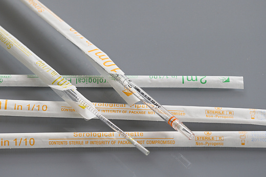 Пипетка 10 мл, серологическая, ПС, стерильная, индивидуально упакованная, 200 шт./уп., 800 шт./кор., Nest, Китай