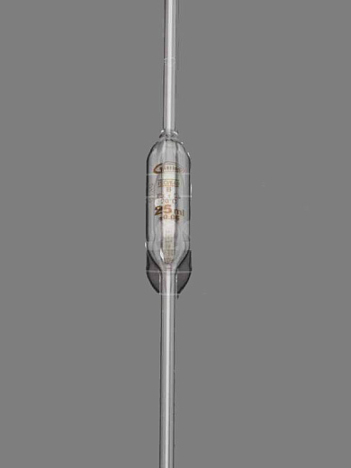Пипетка волюметрическая, 25 мл, две метки, стекло класса AS, 5 шт./уп., Glassco