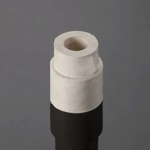 Муфта переходная из каучука, с зазубринами