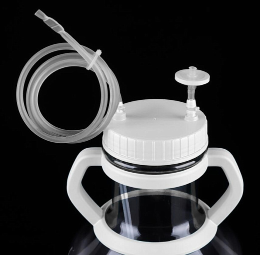 Колба высокопроизводительная Томсона, с крышкой для переноса, герметичная крышка, (двунаправленная крышка, два широких порта), стерильная, 1 шт./уп., 4 уп., Nest, Китай