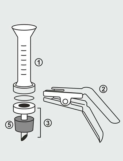 Основание для фильтродержателя, диаметр 25 мм, боросиликатное стекло, подложка из фриттованного стекла, с силиконовой пробкой, Glassco, Индия