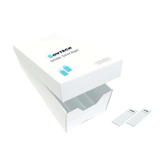 Планшет (коробка, пенал) для хранения препаратов на предметных стеклах, на 1000 стекол, картон, 5 шт./уп., Sovtech