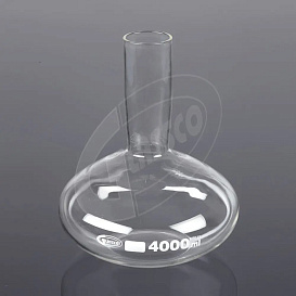 Колба Хавкина 4000 мл, стекло, до 500 °С, 1 шт/уп, Glassco, Индия