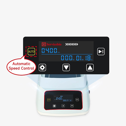 Магнитная мешалка без нагрева, объем по воде 10 л, платформа 140×140 мм, 100-2000 об/мин, SMS-200, Servicebio (дисплей)