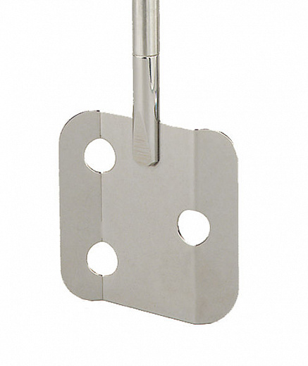 Перемешивающий элемент лопастной, квадратный, 3 отверстия, d (стержня) 8 мм, длина 500 мм, нержавеющая сталь Фото 1