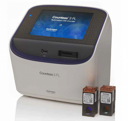 Счетчик и анализатор жизнеспособности клеток, 4-60 мкм, Countess 3 FL Automated Cell Counter Фото 2