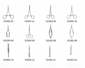 Набор хирургических инструментов для мышей MicroSurgery