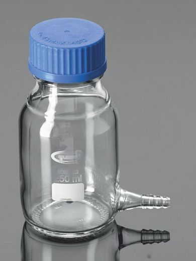 Склянка-аспиратор, 500 мл, без крана, без шлифа