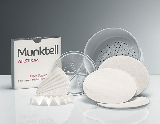 Фильтры зольные упрочненные, круглые, тип 1288, d 110 мм, 84 г/м², 10 с/10 мл, 12-15 мкм, 100 шт Фото 1