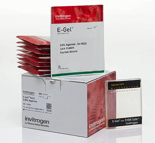 Гель агарозный готовый E-Gel NGS, 0,8%, 10 шт./уп.
