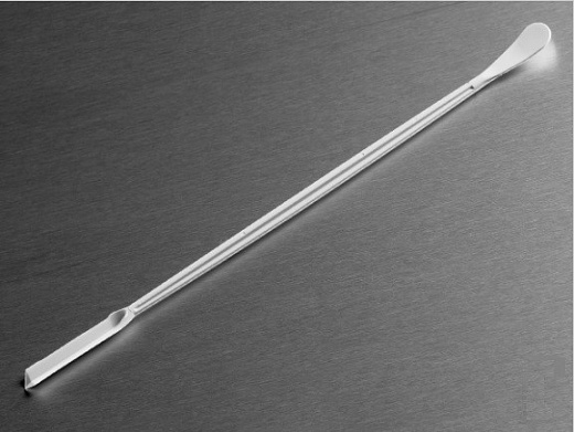 Микрошпатель двухсторонний, один конец с V-образным углублением, стерильный, инд. уп., 100 шт./кор.