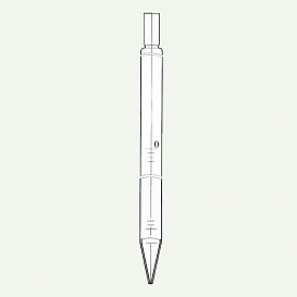Пипетка стеклянная, 10 мл, НС, градуированная, полный слив, тип 3, исполнение 2, 2 класс точности, 1 шт./уп.