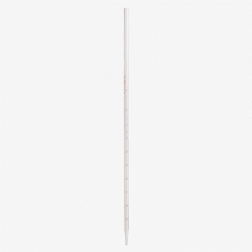 Пипетка стеклянная, 1 мл, НС, градуированная, полный слив, тип 4, исполнение 1, 1 класс точности, 1 шт./уп.