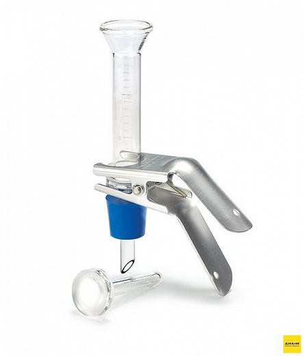 Фильтродержатель для вакуумной фильтрации, одноместный, d 25 мм, воронка 15 мл, стекло, подложка из фриттованого стекла