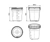 Контейнер одноразовый, 60 мл, ПП, стерильный, инд. уп., 1 шт./уп., 400 шт./кор., Перинт