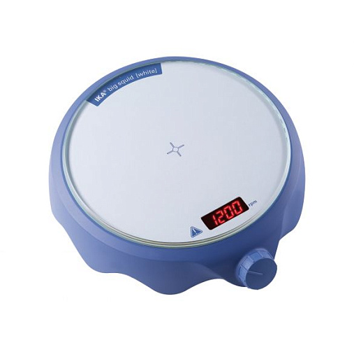 Магнитная мешалка без нагрева, объем по воде 1,5 л, d платформы 160 мм, 2500 об/мин, big squid IKAMAG white, IKA