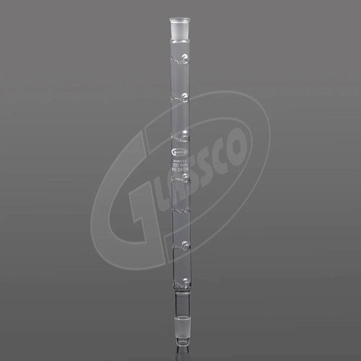Колонка хроматографическая пустая, боросиликатное стекло, со шлифом и конусом, 1 шт., Glassco