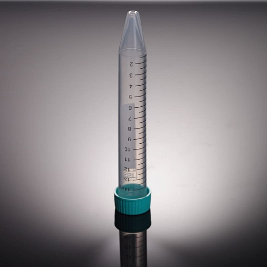 Пробирки 15 мл, ПП, резьбовые, конические, с крышкой, стерильные, без Пробирки 15 мл, ПП, резьбовые, конические, с крышкой, стерильные, без ДНКаз, РНКаз, пирогенов, 12000g, premium, 50 шт./штат., 500 штат./кор., Nest, Китай