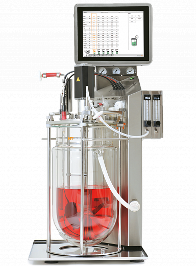 Биореактор бактериальный, стеклянные сосуды, контроль 24 параметров, Labfors 5