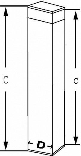 Пенал для стерилизации пипеток, квадратный, дно и крышка с силиконовым покрытием, длина 202/210 мм, 70×70 мм, нержавеющая сталь Фото 2