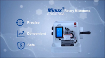 Обзор на микротом Minux S700A, RWD Life Science, Китай, англ., 2025 г.