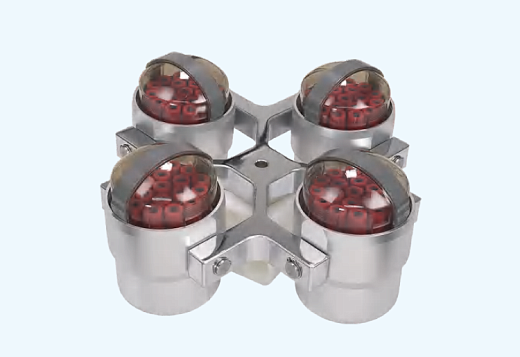 Адаптер для пробирок 2-7 мл круглое дно, на 19 мест каждый, максимально 76×2-7 мл в роторе 4×500 мл, круглый бакет, аэрозольнепр. крышка, 4 шт., Shuke, Китай