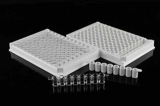 Планшеты 96 луночные для ИФА, для люминесценции, разборные, плоскодонные, высокое связывание, 5 шт./упак., 50 шт./кор., NEST, Китай