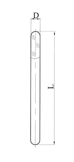 Палочка для перемешивания, стекло, 125 мм, Россия
