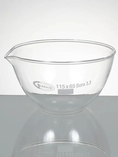Чаша выпарительная, кварц, 85×35 мм, 5 шт./уп., Glassco, Индия
