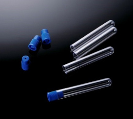 Пробирки 8 мл, ПС, конические, бесцветные, 250 шт./уп., 8 уп./кор.