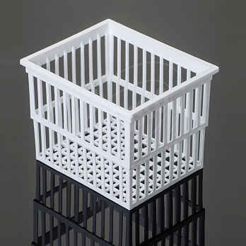 Корзина для пробирок, полипропилен, 400×400×100 мм, 6 шт./уп., Glassco