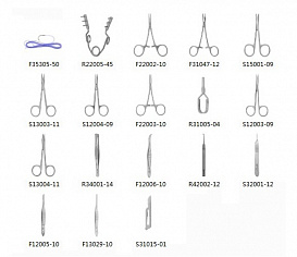 Набор хирургических инструментов для мышей универсальный
