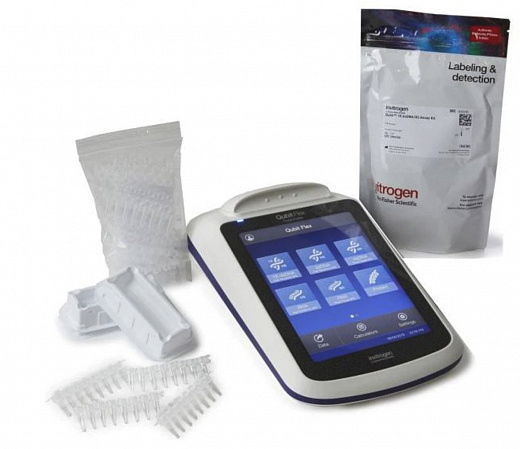 Флуориметр, 2 канала: 456–484/513–563, 612-644/671-693, 8х0,2 мл, стартовый набор NGS, Qubit Flex Фото 1