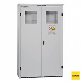Шкаф для газовых баллонов, 4×50 л, вне здания, со смотровым окном, XL-2