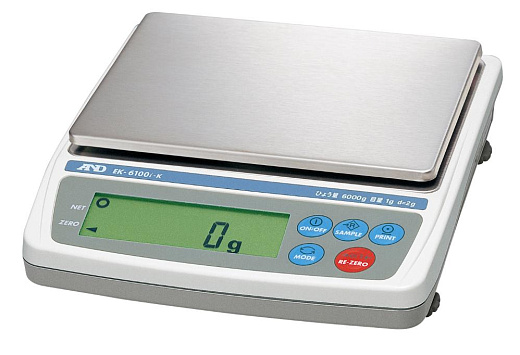 Весы прецизионные, 6000 г/0,1 г, внешняя калибровка, EK-6100i, A&D