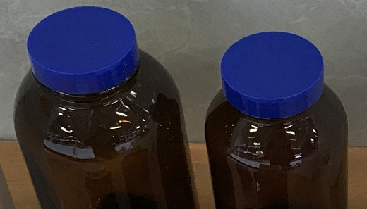 Банка, 750 мл, круглая, крышка широкая винтовая, темное стекло Фото 2