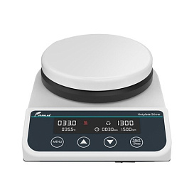 Мешалка магнитная с подогревом (1500 об/мин, 330°С), HS5S, (вид спереди), Joan, Китай