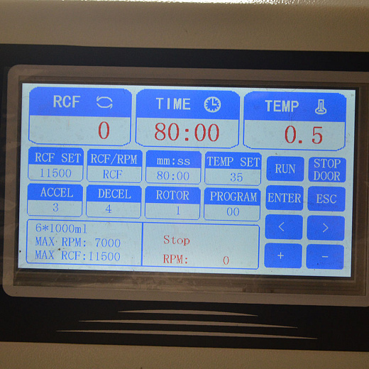 Центрифуга 4000 об/мин, 5800g, 12×400/500 мл blood bag, с охлаждением, с ротором, напольная, DL8M-12L, дисплей, Drawell, Китай
