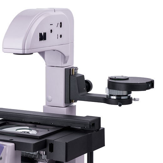 Микроскоп люминесцентный инвертированный тринокулярный Lum V500L, арт. 83023, тринокуляр, светодиод 5 Вт, камера, монитор