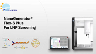 Платформа NanoGenerator Flex-S Plus для автоматизированной высокопроизводительной подготовки и формулирования LNP, Suzhou Precigenome, англ., 2025 г.